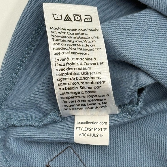 Tea Collection Girls Semper Augustus Tulips Tee Long Sleeve Shirt 5 Blue, Red - Picture 7 of 10